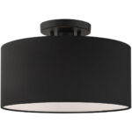 45663-04 1 Light Black Semi Flush-Lighting LumensSemi Flush