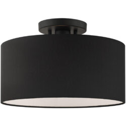 45663-04 1 Light Black Semi Flush-Lighting LumensSemi Flush