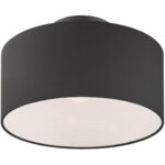 45663-04 1 Light Black Semi Flush-Lighting LumensSemi Flush