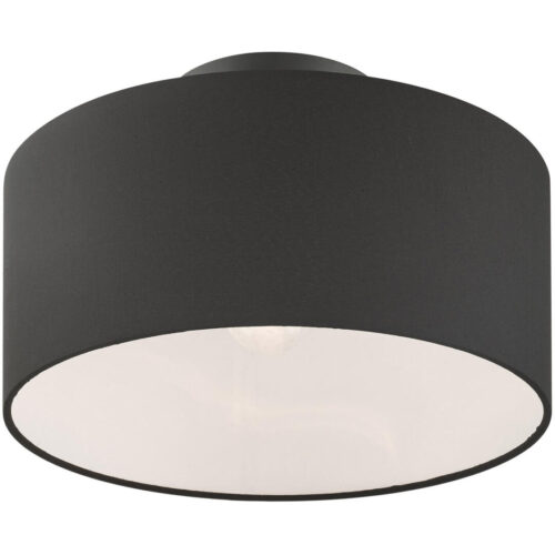 45663-04 1 Light Black Semi Flush-Lighting LumensSemi Flush