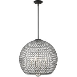 45724-04 4 Light Black Pendant-Lighting LumensPendant Lights