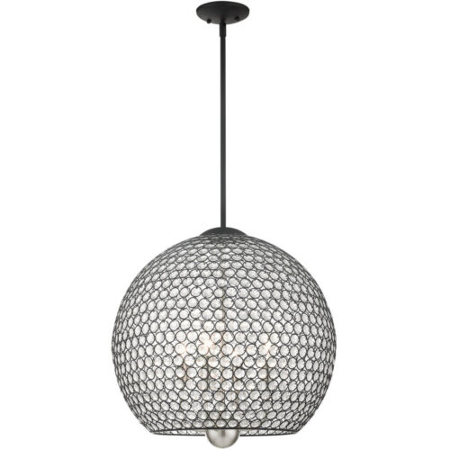 45724-04 4 Light Black Pendant-Lighting LumensPendant Lights