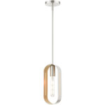 45761-91 1 Light Brushed Nickel Pendant-Lighting LumensPendant Lights