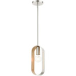 45761-91 1 Light Brushed Nickel Pendant-Lighting LumensPendant Lights