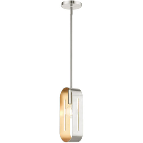 45761-91 1 Light Brushed Nickel Pendant-Lighting LumensPendant Lights