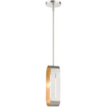 45761-91 1 Light Brushed Nickel Pendant-Lighting LumensPendant Lights