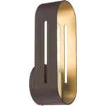 45762-07 1 Light Bronze with Antique Brass Accents ADA Single Sconce-Lighting LumensWall Sconces