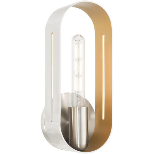 45762-91 1 Light Brushed Nickel ADA Single Sconce-Lighting LumensWall Sconces