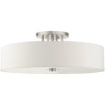 45798-91 6 Light Brushed Nickel Semi Flush-Lighting LumensSemi Flush