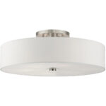 45798-91 6 Light Brushed Nickel Semi Flush-Lighting LumensSemi Flush