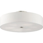 45798-91 6 Light Brushed Nickel Semi Flush-Lighting LumensSemi Flush