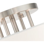 45798-91 6 Light Brushed Nickel Semi Flush-Lighting LumensSemi Flush