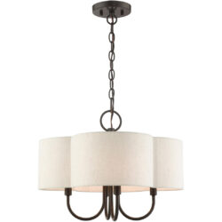 45806-92 4 Light English Bronze  Chandelier-Lighting LumensChandeliers