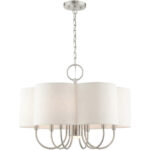 45807-91 7 Light  Brushed Nickel Chandelier-Lighting LumensChandeliers