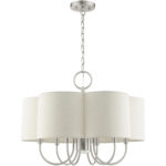 45807-91 7 Light  Brushed Nickel Chandelier-Lighting LumensChandeliers