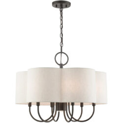 45807-92 7 Light  English Bronze Chandelier-Lighting LumensChandeliers