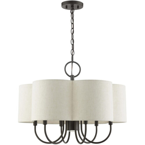 45807-92 7 Light  English Bronze Chandelier-Lighting LumensChandeliers