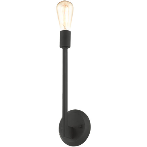 5.125 inch 1 Light Black Wall Sconce with Steel base material-Lighting LumensWall Sconces