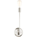 5.125 inch 1 Light Brushed Nickel Wall Sconce with Steel base material-Lighting LumensWall Sconces