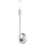 5.125 inch 1 Light Brushed Nickel Wall Sconce with Steel base material-Lighting LumensWall Sconces