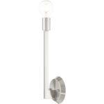 5.125 inch 1 Light Brushed Nickel Wall Sconce with Steel base material-Lighting LumensWall Sconces