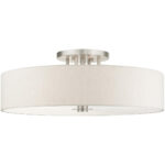 45848-91 6 Light Brushed Nickel Semi Flush-Lighting LumensSemi Flush