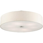 45848-91 6 Light Brushed Nickel Semi Flush-Lighting LumensSemi Flush