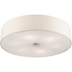 45848-91 6 Light Brushed Nickel Semi Flush-Lighting LumensSemi Flush