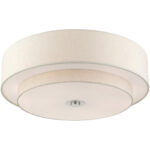 45849-91 6 Light Brushed Nickel Semi Flush-Lighting LumensSemi Flush