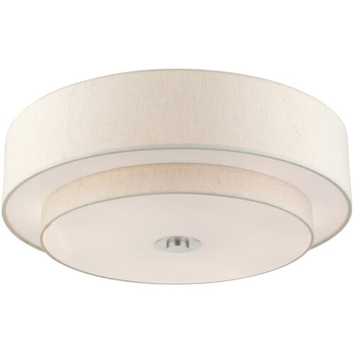 45849-91 6 Light Brushed Nickel Semi Flush-Lighting LumensSemi Flush