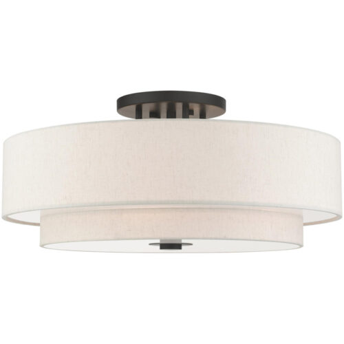 45849-92 6 Light English Bronze Semi Flush-Lighting LumensSemi Flush