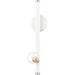 45861-03 1 Light White Wall Sconce-Lighting LumensWall Sconces