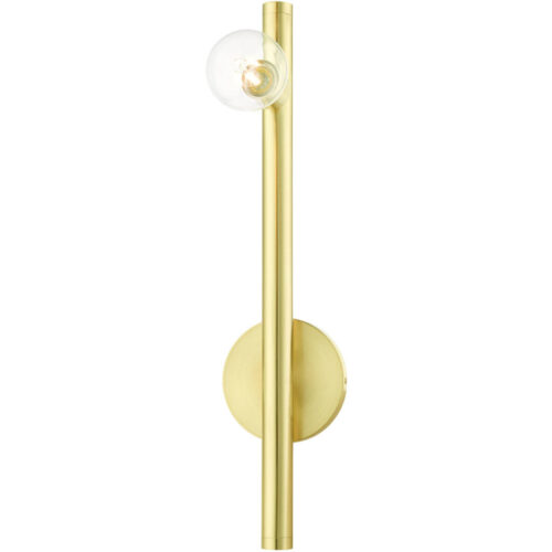 45861-12 1 Light Satin Brass Wall Sconce-Lighting LumensWall Sconces