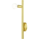 45861-12 1 Light Satin Brass Wall Sconce-Lighting LumensWall Sconces