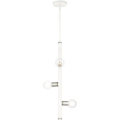 45863-03 3 Light White Pendant-Lighting LumensPendant Lights