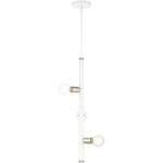 45863-03 3 Light White Pendant-Lighting LumensPendant Lights