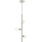 45863-91 3 Light Brushed Nickel Pendant-Lighting LumensPendant Lights