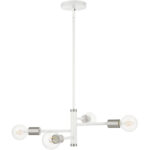 45864-03 4 Light White Chandelier-Lighting LumensChandeliers