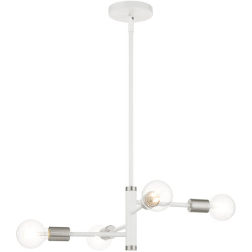 45864-03 4 Light White Chandelier-Lighting LumensChandeliers