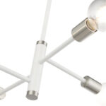 45864-03 4 Light White Chandelier-Lighting LumensChandeliers