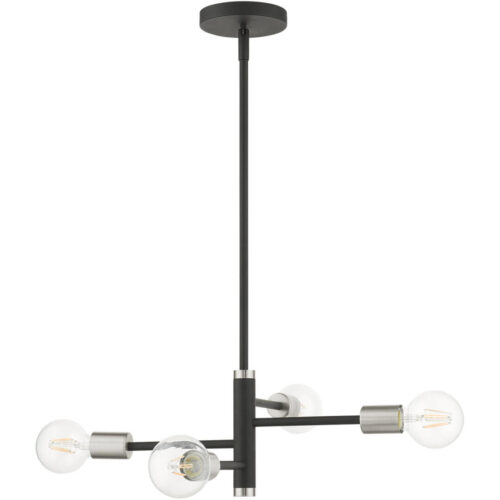 45864-04 4 Light Black Chandelier-Lighting LumensChandeliers