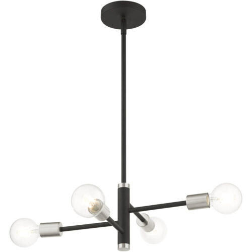 45864-04 4 Light Black Chandelier-Lighting LumensChandeliers