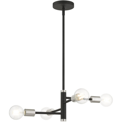 45864-04 4 Light Black Chandelier-Lighting LumensChandeliers