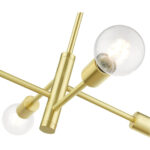 45864-12 4 Light Satin Brass Chandelier-Lighting LumensChandeliers