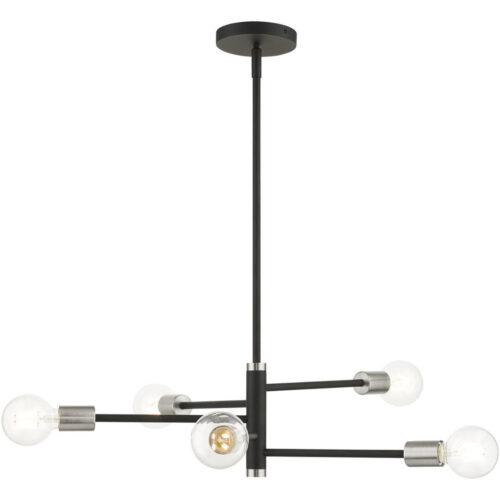 45865-04 5 Light Black Chandelier-Lighting LumensChandeliers