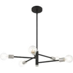 45865-04 5 Light Black Chandelier-Lighting LumensChandeliers