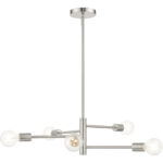 45865-91 5 Light Brushed Nickel Chandelier-Lighting LumensChandeliers