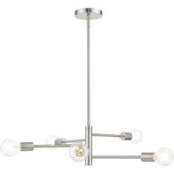 45865-91 5 Light Brushed Nickel Chandelier-Lighting LumensChandeliers