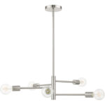 45865-91 5 Light Brushed Nickel Chandelier-Lighting LumensChandeliers