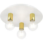 45873-03 3 Light White Flush Mount-Lighting LumensBath/Flush Mounts